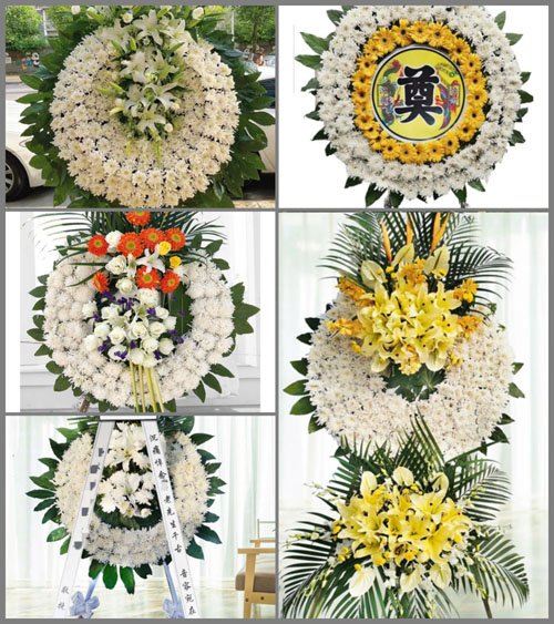 安徽淮南市大通区洛河镇西湖村花圈速递